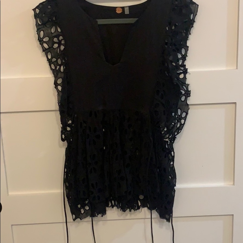 Free people tunic with beautiful detail!